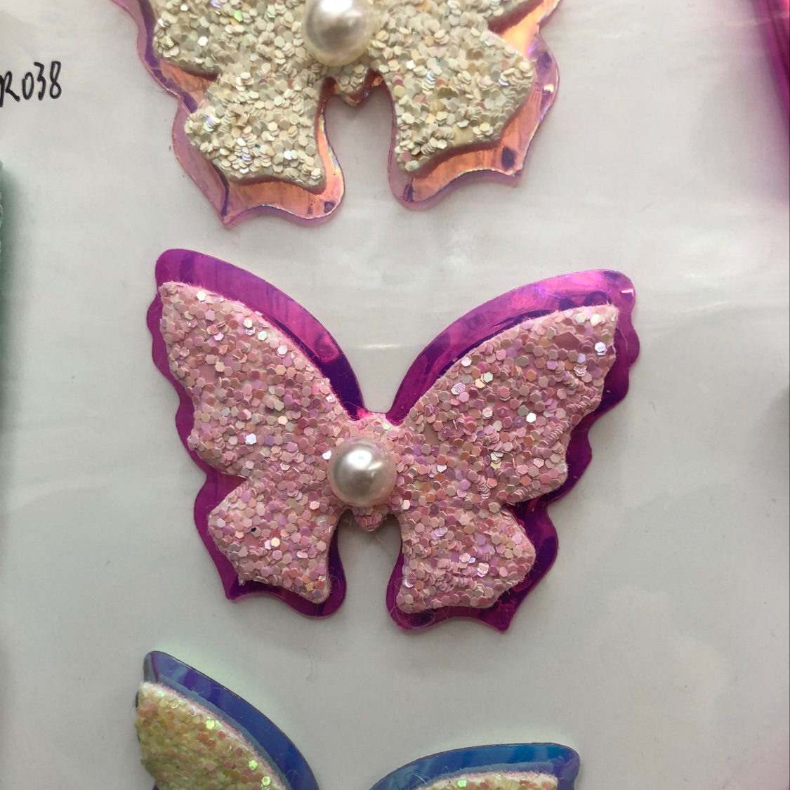 Butterfly style Autumn and winter plush flower duckbill sandwich New forest-themed