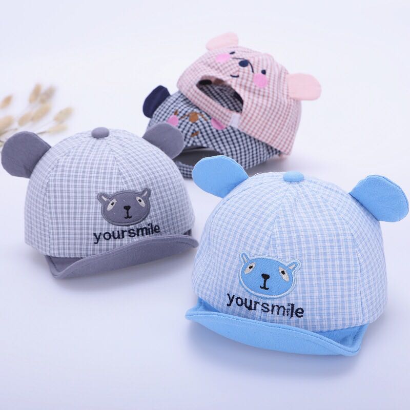 义乌好货 婴儿帽子春秋鸭舌帽韩版可爱薄款遮阳男童女童宝宝棒详情图1