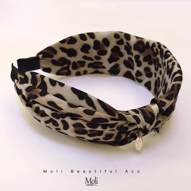 Japanese-style cute girl hair clips, leopard print headbands, hair strings, hair accessory edge clips, Korean hair clips, headaccessory cards