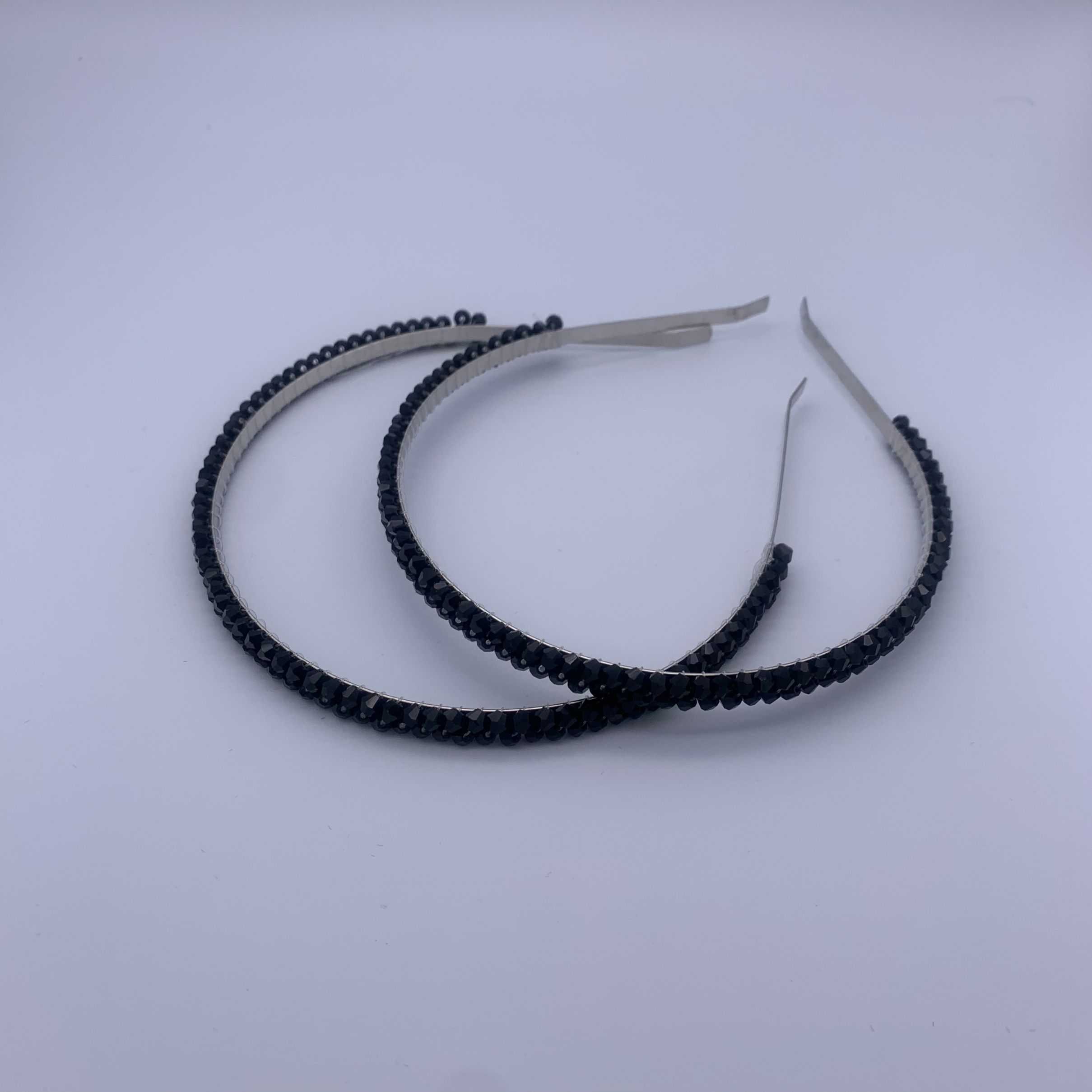 水晶发箍/洗脸发夹/女士头箍白底实物图