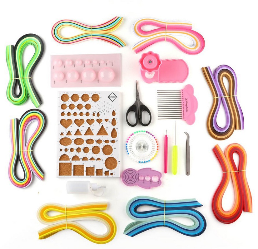Yarn-paper set, Yarn-paper tools, hand-made material kits, educational toys