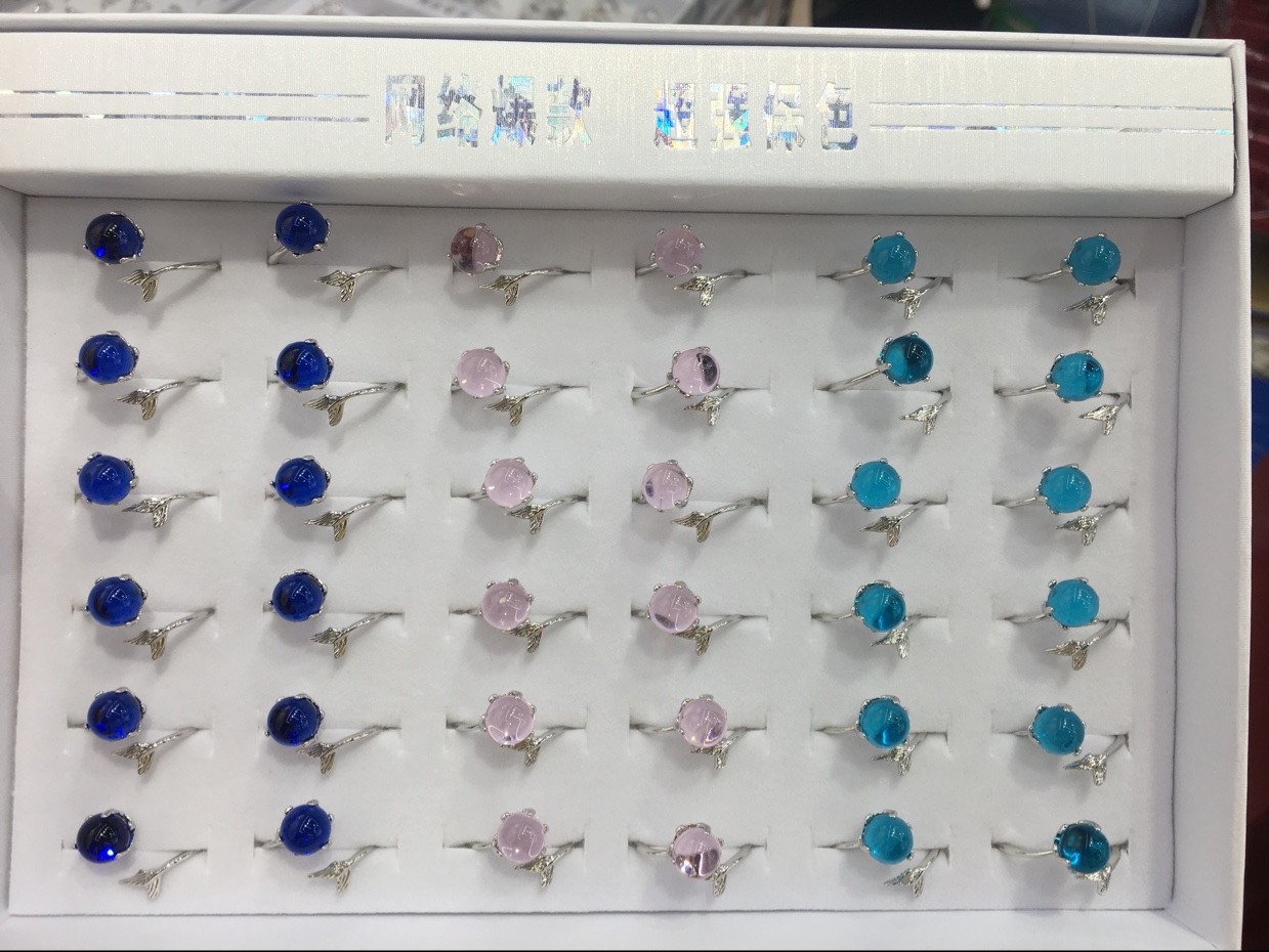 Mermaid ring blue sea legend TV drama with the same insta wind sweet temperament elegant fashion