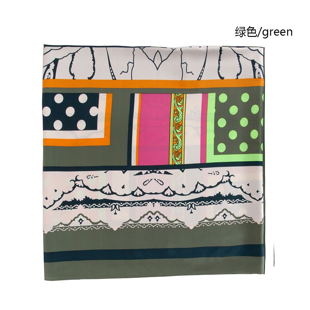 Manufacturers Supply Twill Silk Four Pieces Of Polka Dot Women's Scarf European And American Style Spring And Autumn Printed Scarf In Stock undefined