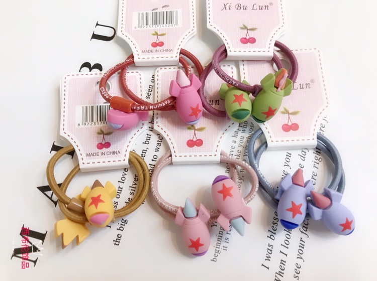 728 Headpiece hair cord hair ring basic rubber band cloth rubber band jewelry children's style rubber band thumbnail