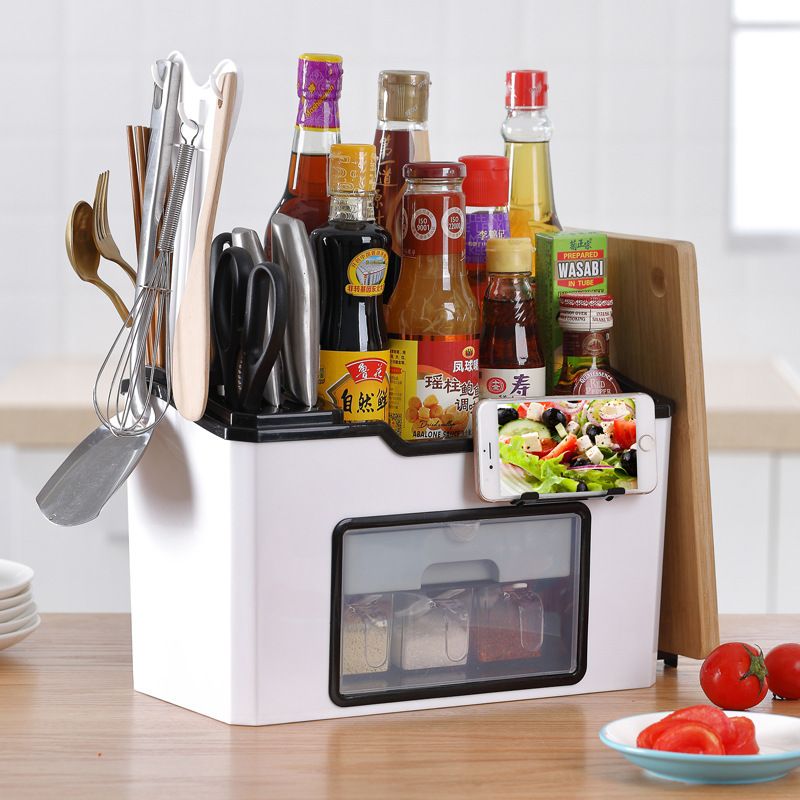 Direct sales kitchen shelves, seasoning bottles, seasoning racks, knife racks, multi-functional tools, household items, chopsticks Specification drawing