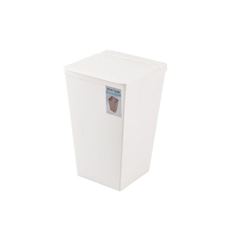 Direct sales of folding plastic trash cans, living room garbage bins, folding lid garbage baskets, household kitchen and bathroom Item Picture