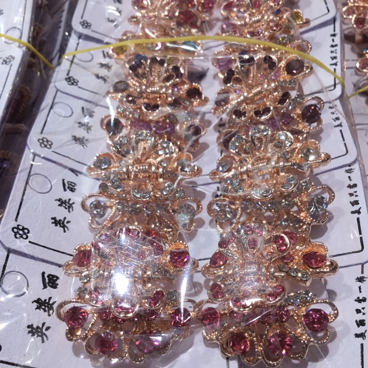 Korean headdress rhinestone bangs small clip Women's top clip Korean hair clip clip