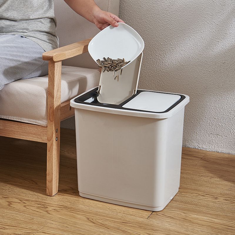 Direct sales trash can, household Japanese trash can, double-layer kitchen dry and wet separation, large cylinder with pulley, plastic Application Scenario