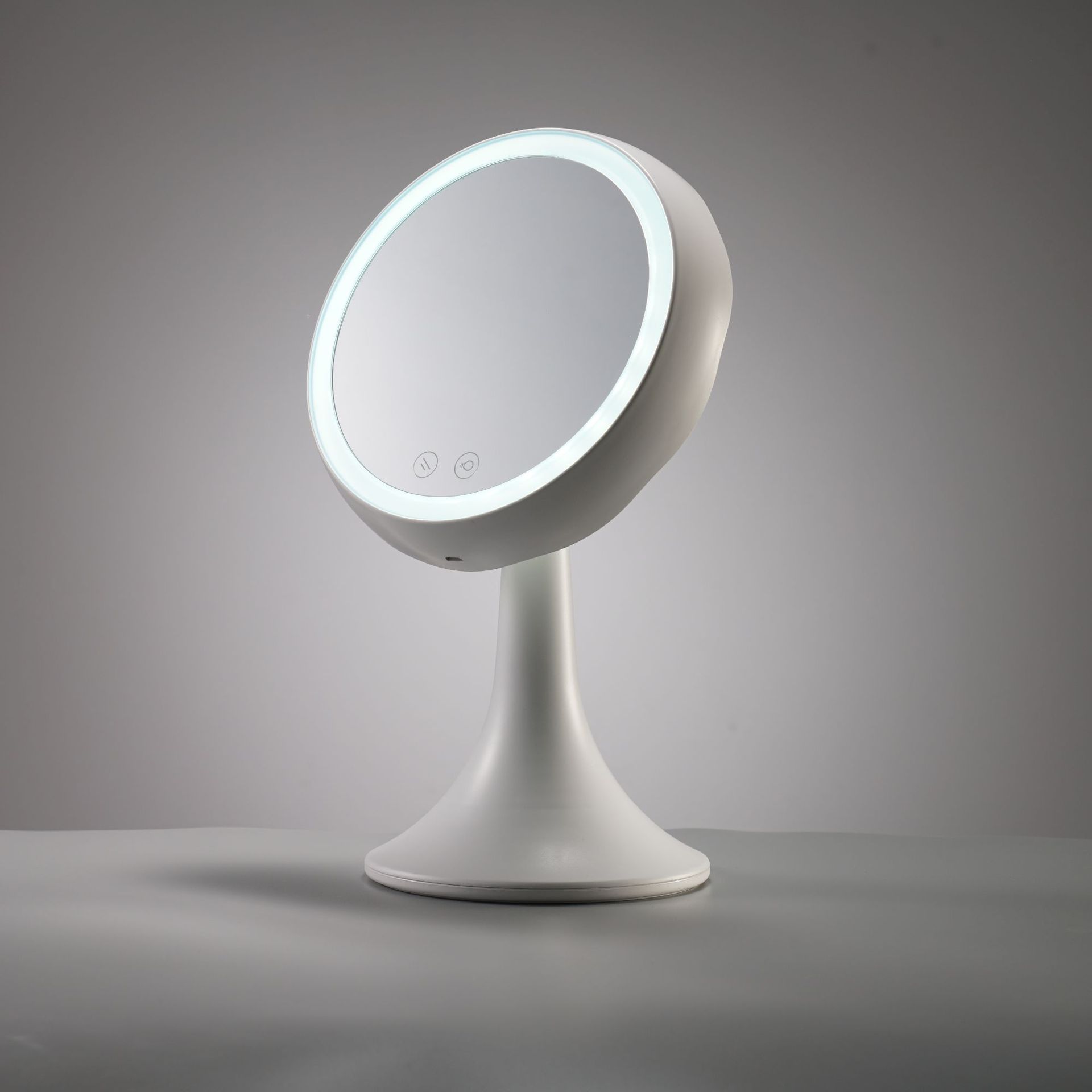 Direct selling desktop LED makeup mirror with lamp Dormitory table lamp rechargeable folding mirror creative mirror with lamp mirror retail undefined
