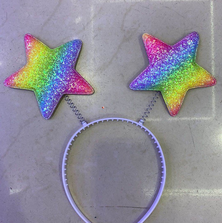 Colorful Five Star Head Buckle