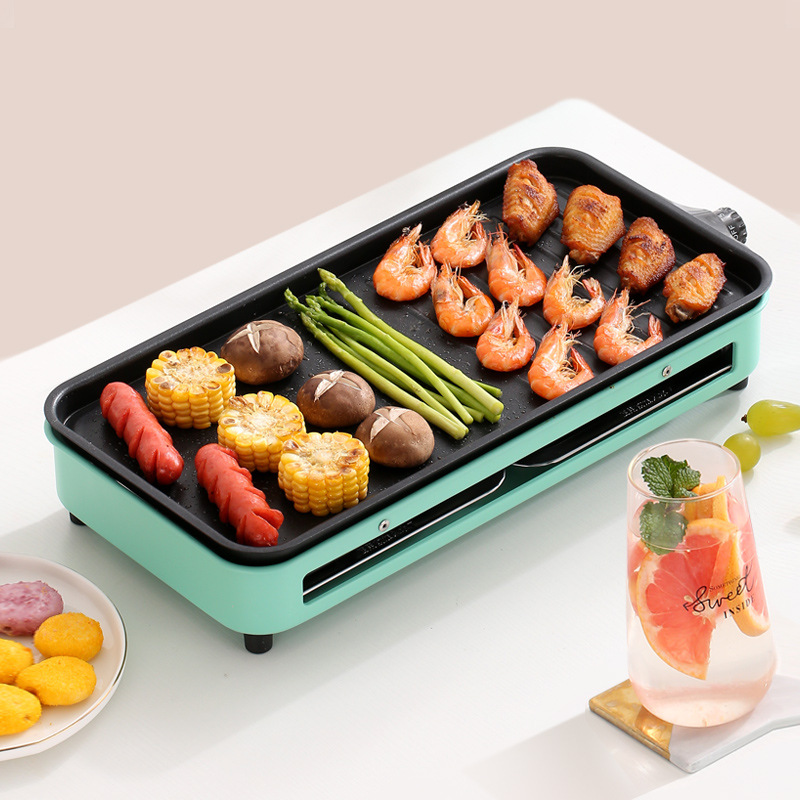 Electric grill, household electric grill rack, smokeless grill, mini-grill, kebabs, indoor electric tray, kebabs thumbnail