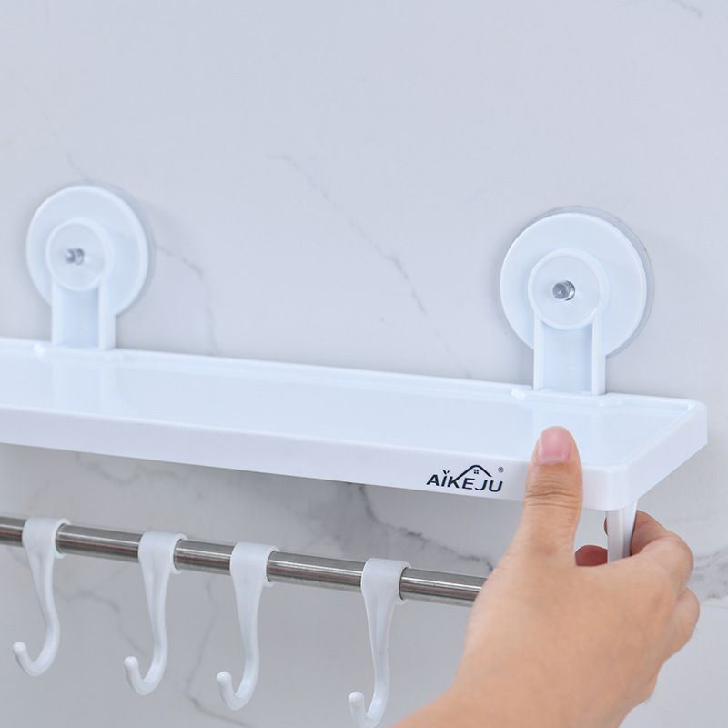Direct-sale plastic suction cup storage rack in front of the mirror, washbasin, and wall-mounted rack without drilling holes Specification drawing