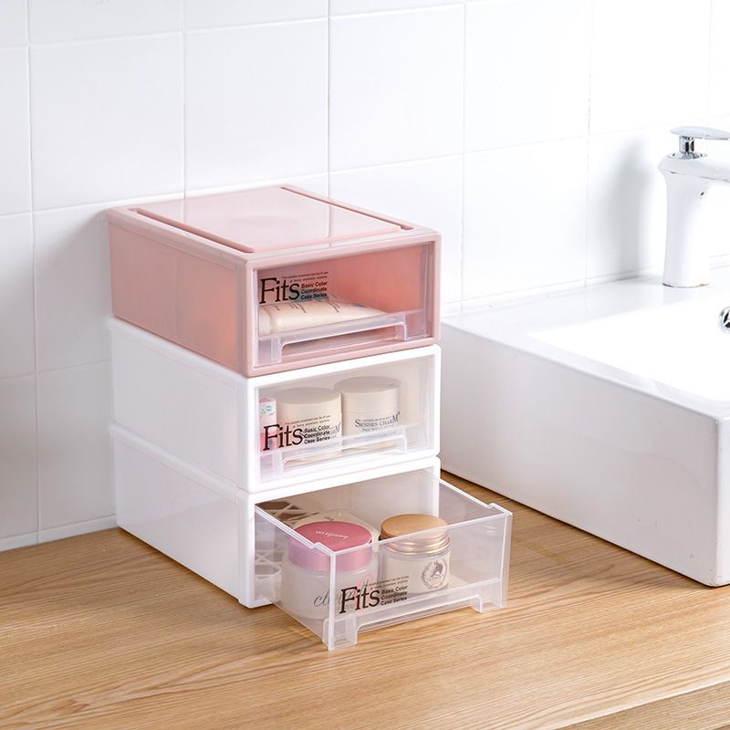 Direct sales of 36*25.7*14 transparent plastic drawer-type wardrobe storage box, storage cabinet, cosmetics storage box, toy and underwear organizing box FB2208 Application Scenario