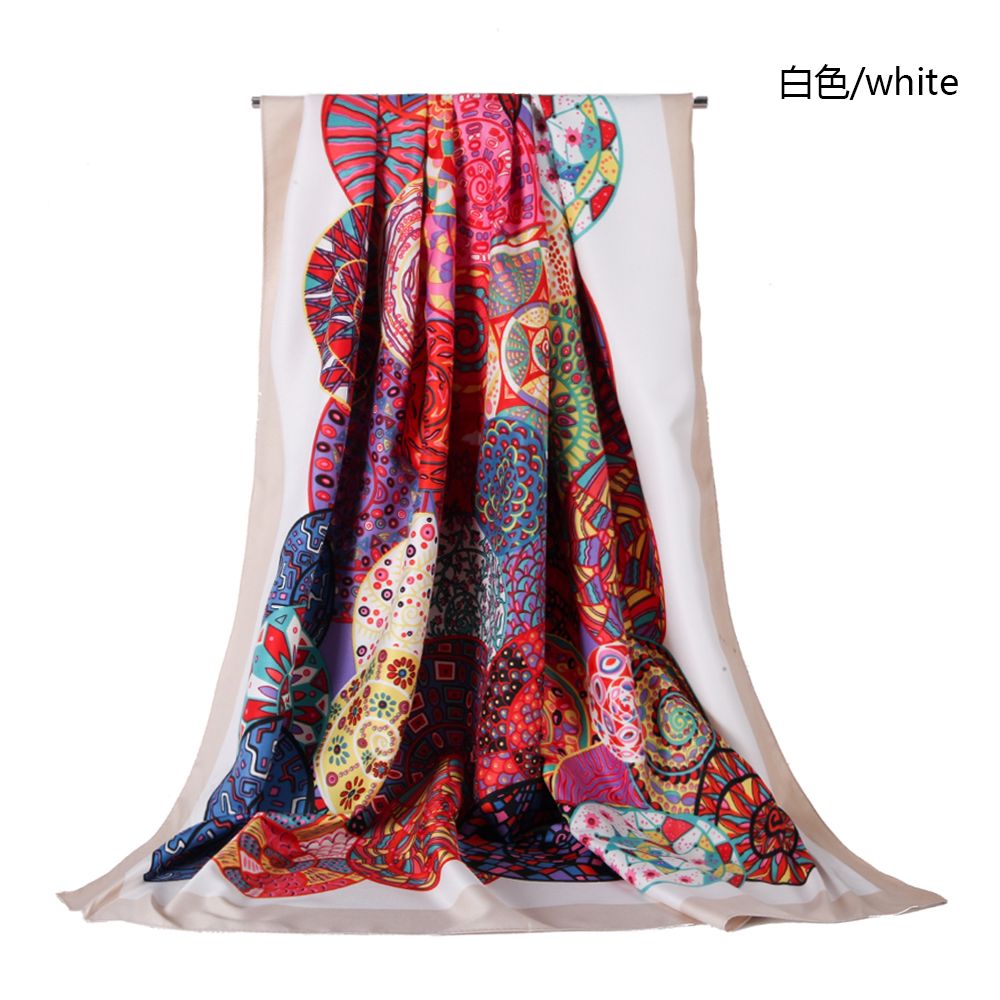 Manufacturers Direct Twill Silk Colorful Snail Pattern Scarf For Women Feel Like Silk undefined