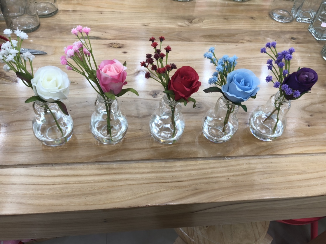 Imitation of natural delicate simulation flower multi-layer fake water small bonsai thumbnail