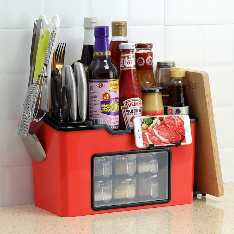 Direct sales kitchen shelves, seasoning bottles, seasoning racks, knife racks, multi-functional tools, household items, chopsticks details Picture