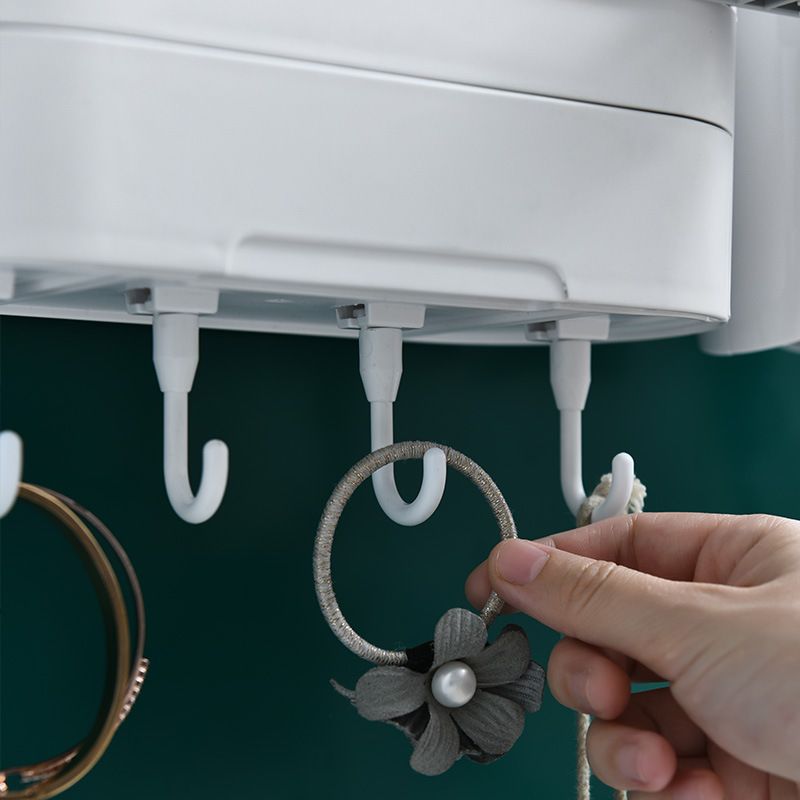 Direct sales hair dryer stand, bathroom multi-hook storage rack, independent plug and socket hair dryer hanging rack Specification drawing