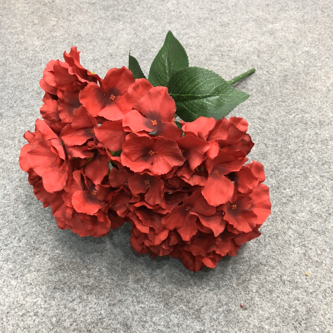 Artificial hydrangea, single plastic flower, 5 hydrangea wedding flowers Specification image