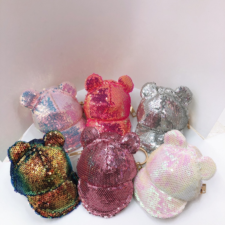 Glitter hat creative wallet key chain pendant thumbnail