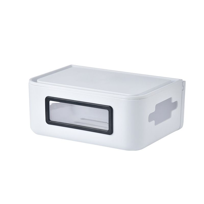 Direct-sale wireless router storage box, wall-mounted set-top box, power strip, socket organization magic tool, wire storage box Item Picture