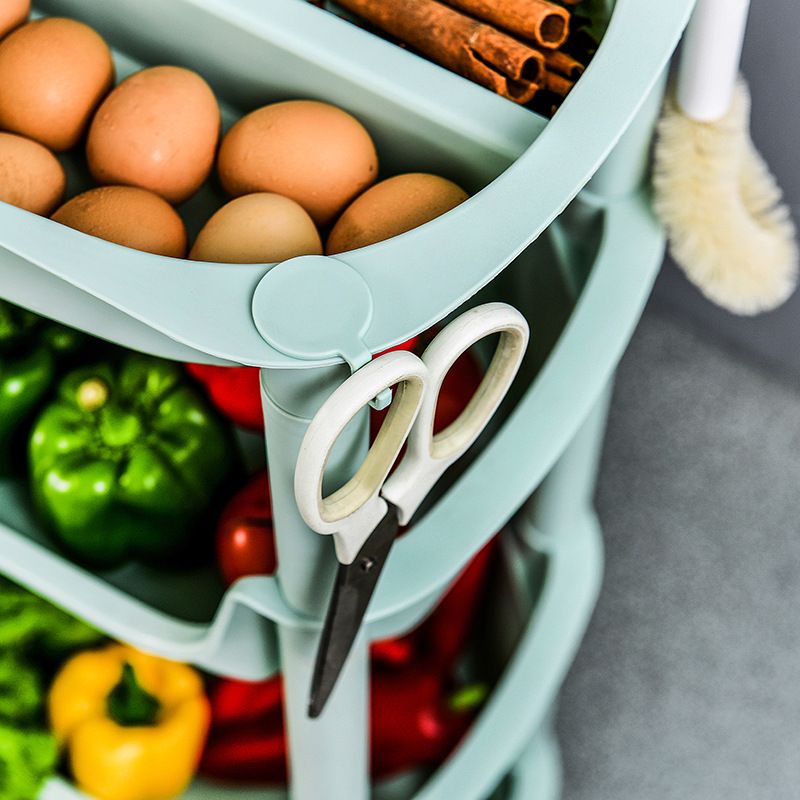 Two-layer storage rack, two-layer storage rack direct sales, kitchen vegetable storage rack, floor-standing plastic storage rack, floor-standing household condiment and fruit and vegetable storage rack Specification drawing