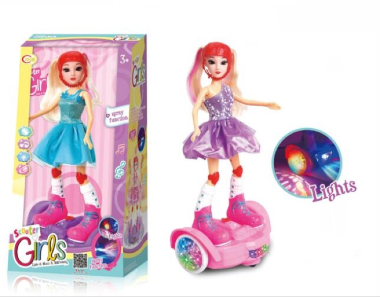 Electric universal balance car doll light music