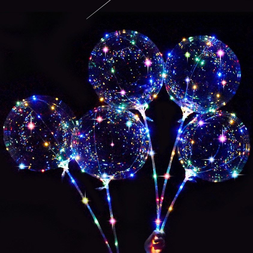 Net red bobbleball set luminous handle balloon thumbnail