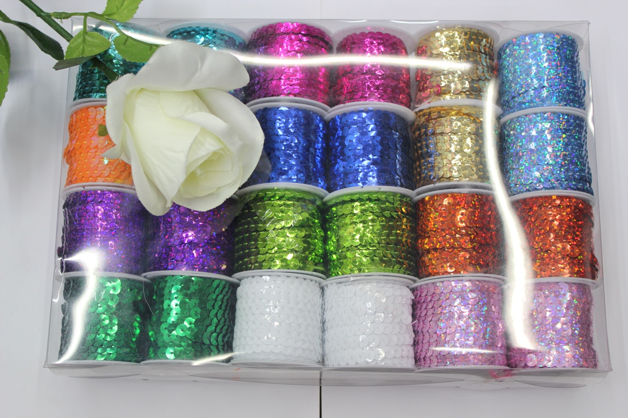 Manufacturers direct DIY24 volume 5 meter box sequins 2 built-in colors can be customized DIY PACKING thumbnail