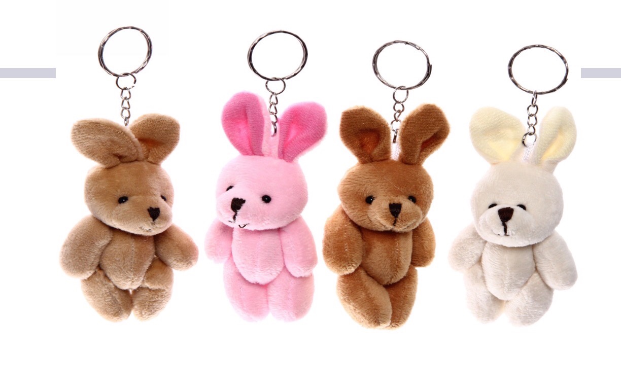 8 cm joint rabbit plush toy, keychain, bag, pendant, bouquet, gift box, wedding gift, clothing, accessories, wishing rabbit details Picture