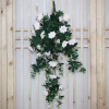 Artificial flower hanging, artificial azalea wall hanging, artificial rhododendron hanging, 90cm Specification image