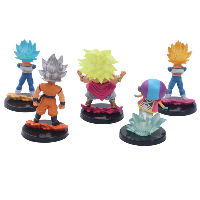 7 generations of anime figurines with 5 limited edition QLZ small character set ornaments Specification image