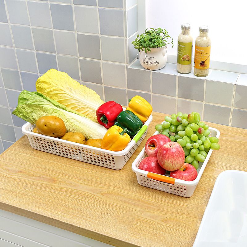 Direct sales rectangular plastic storage baskets, miscellaneous storage frames, desktop snack storage boxes, storage baskets. There are four sizes available in the kitchen: small 3542-A Specification drawing
