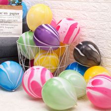 12寸彩云大理石纹玛瑙乳胶气球渐变色气球生日婚庆布置装饰用品1
