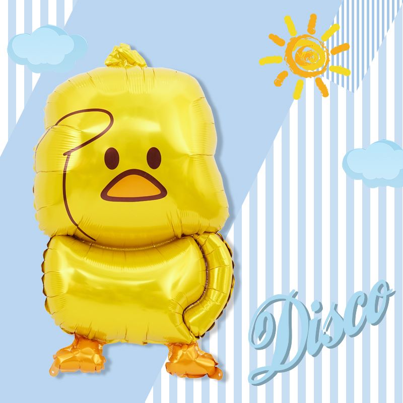 小黄鸭新款网红鸭气球儿童卡通气球铝膜生日派对布置装饰