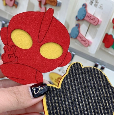 Cartoon Cute Ultraman Posting Velcro Instagram Cute Girl Travel All Matching Accessories