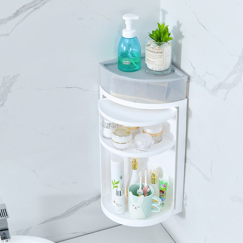 Direct-sale storage racks for bathrooms, toilets and kitchens, wall-mounted storage cabinets without drilling, modern and simple washbasins, rotating racks made of Pp material Specification drawing
