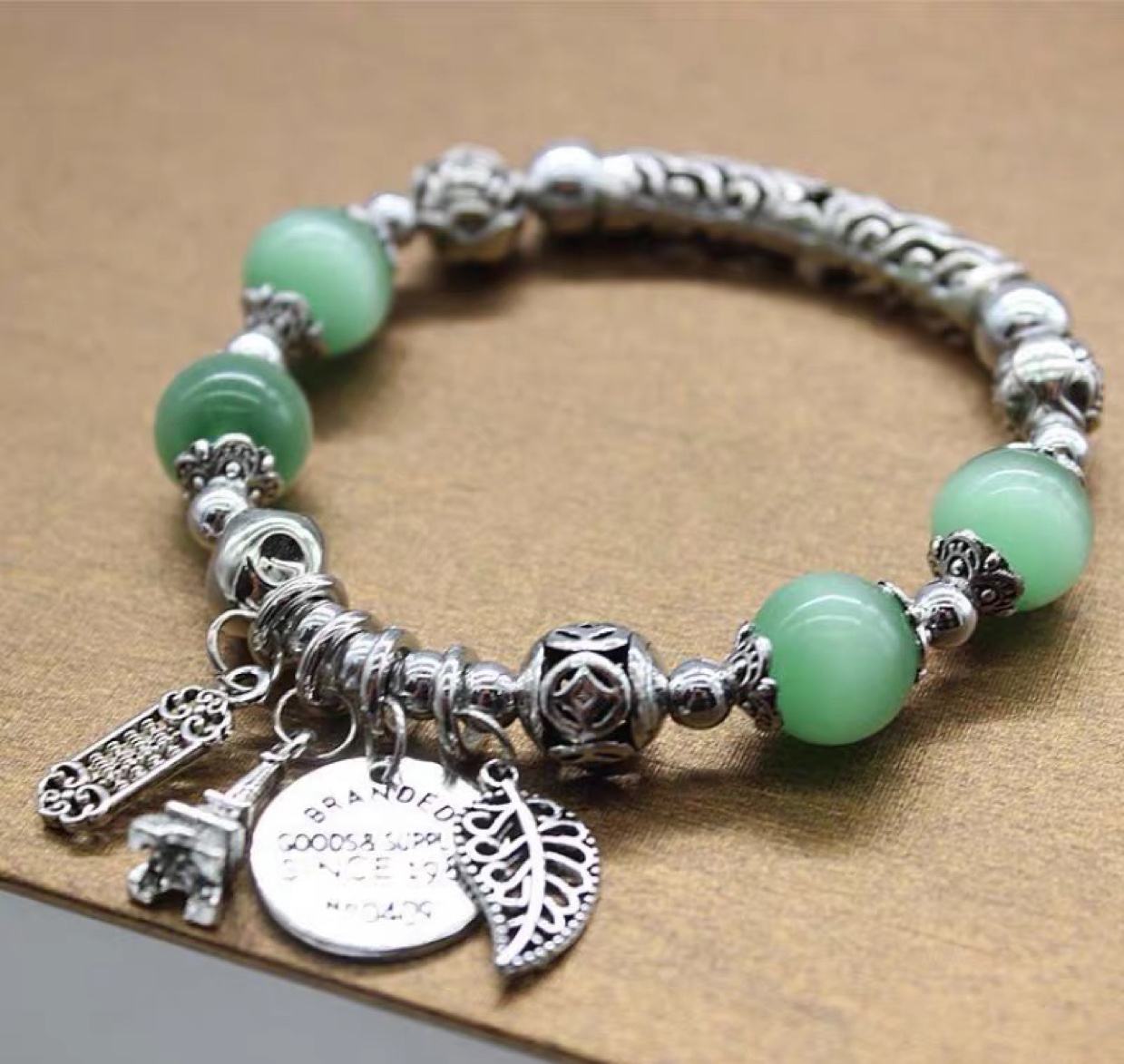 Transfer opal seedling silver bracelet thumbnail