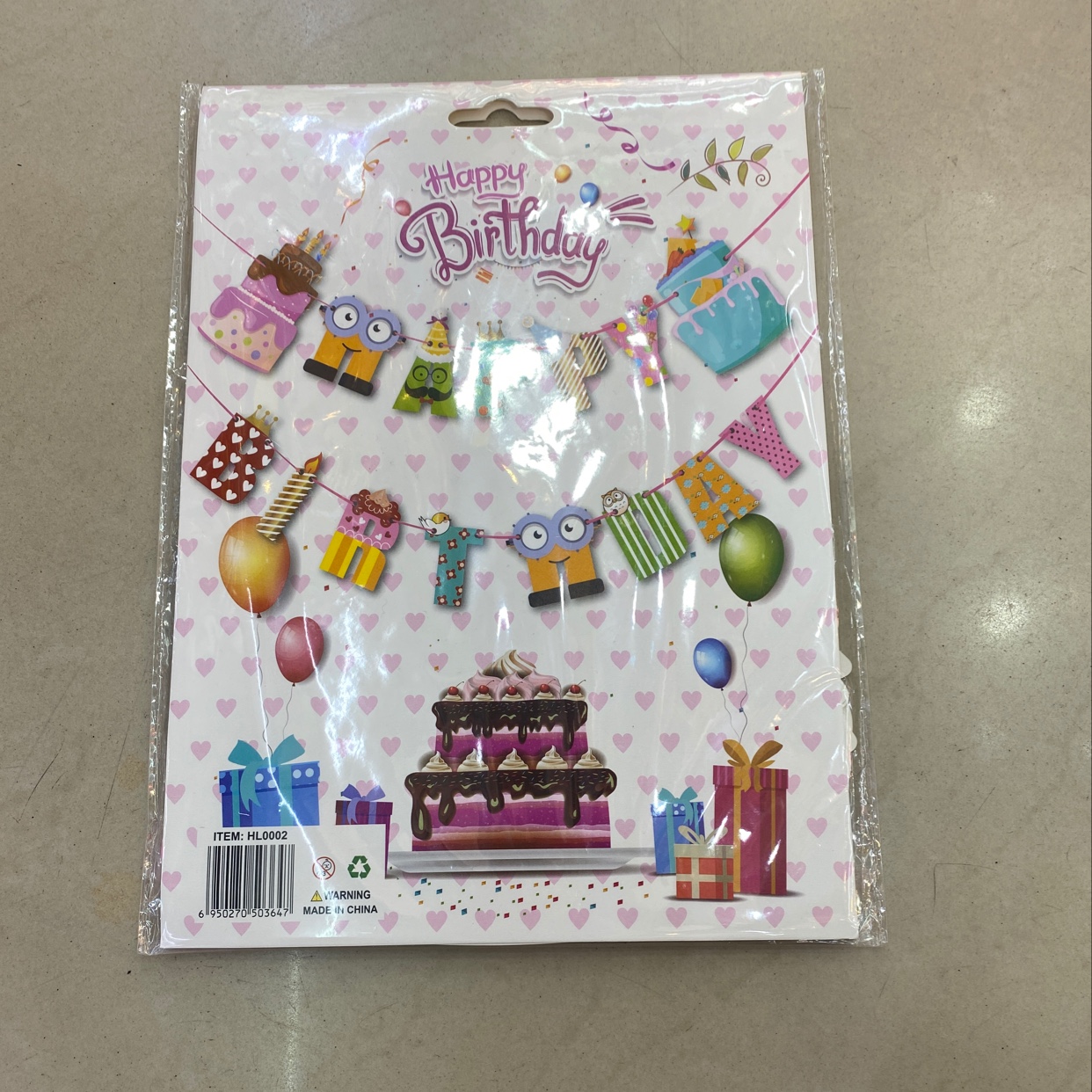 Hang a birthday thumbnail