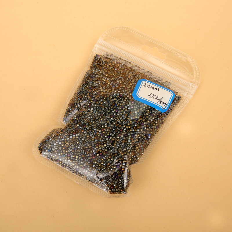 2mm 2.5mm电脑绣花玻璃米珠  大孔玻均匀璃珠glassbeads详情图2