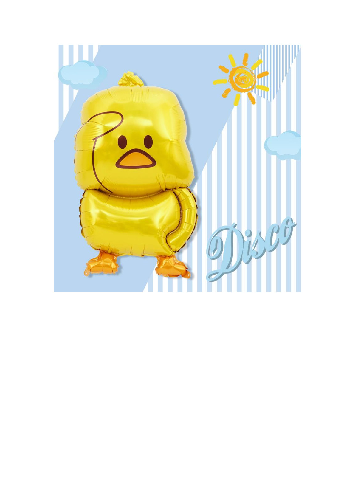 小黄鸭新款网红鸭气球儿童卡通气球铝膜生日派对布置装饰详情图1