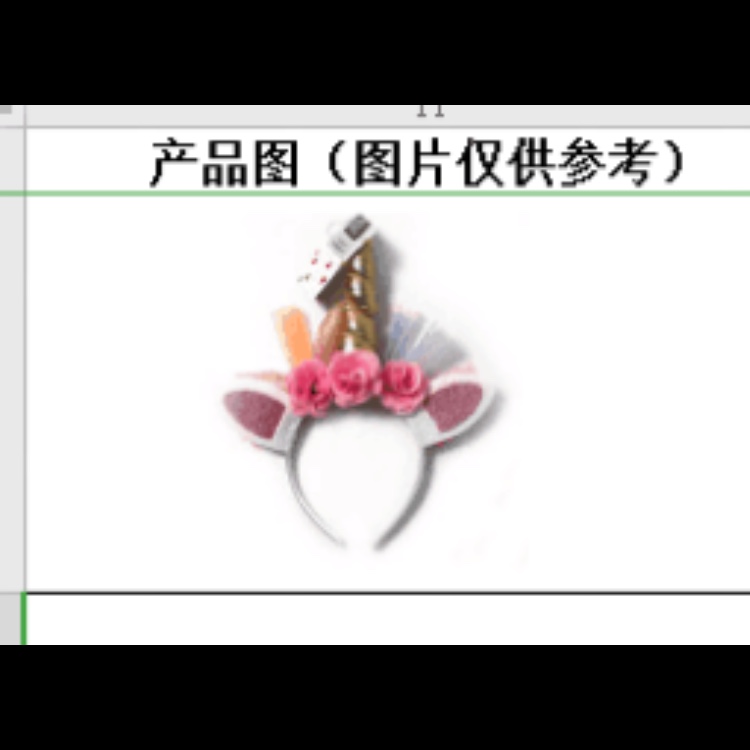 Unicorn Head Buckle details Picture