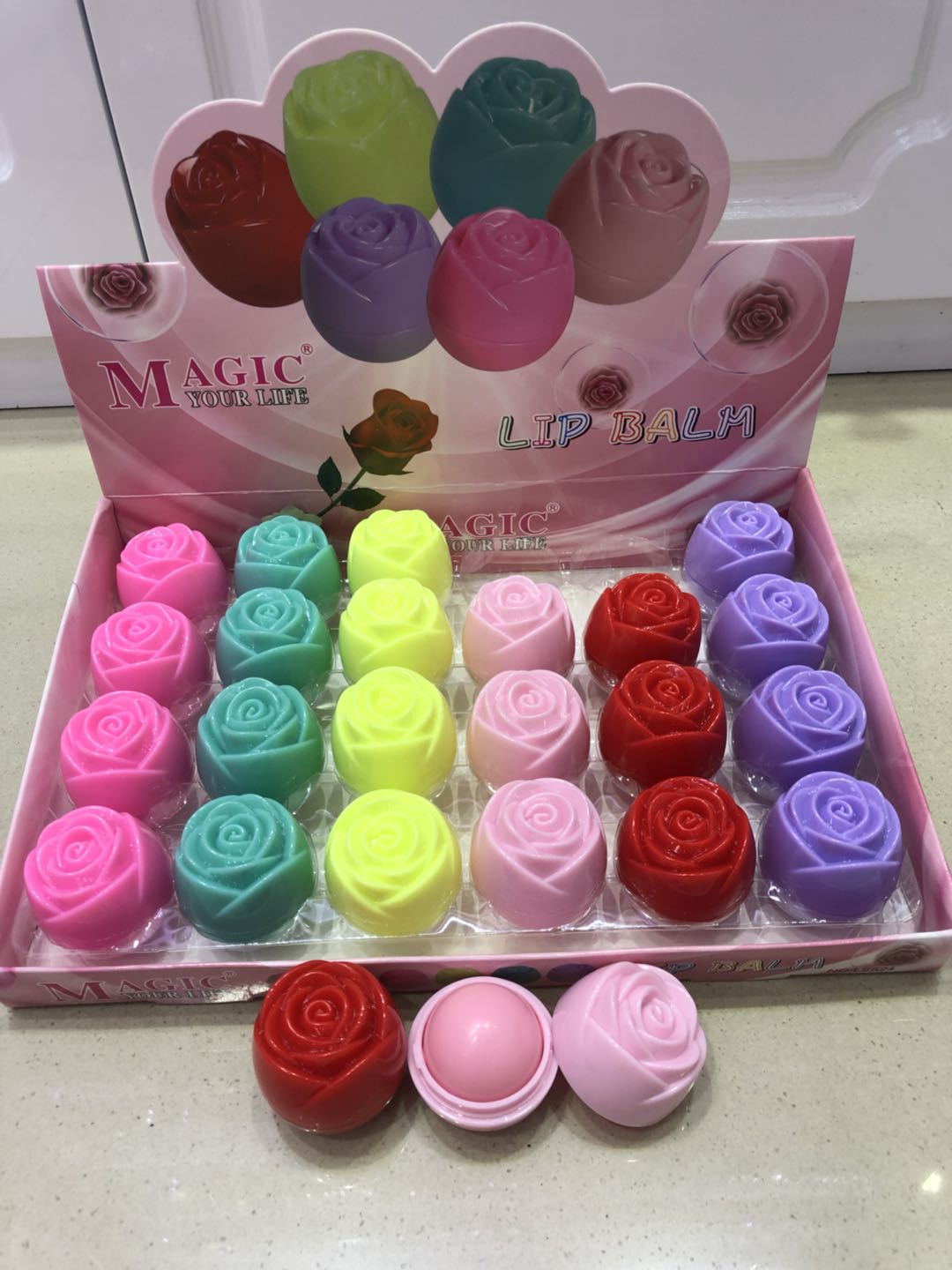 Cartoon cute lip balm, lip oil, lip care, facial pre-makeup care, beauty products factory direct sales undefined