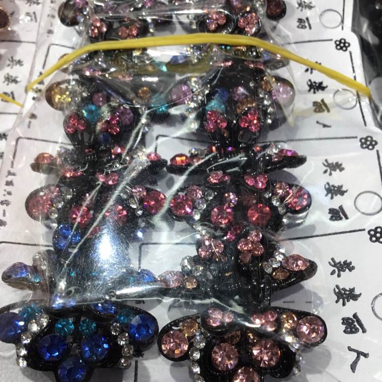 2021 New gun Black alloy clip Elegant top clip trend hair clip half tie bangs clip thumbnail