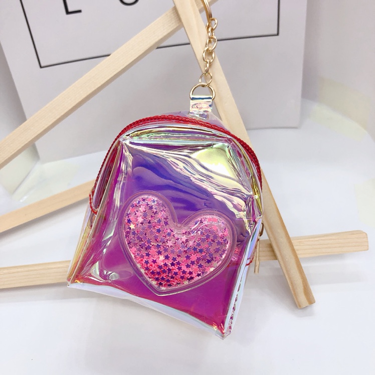 Foam tape reflective bag mini zero wallet key chain pendant full figure