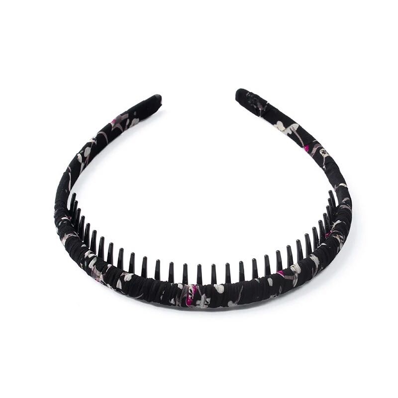 Japanese-style cute girl hair clip, black floral hair tie, hair accessory edge clip, Korean hair clip clip, headwear card