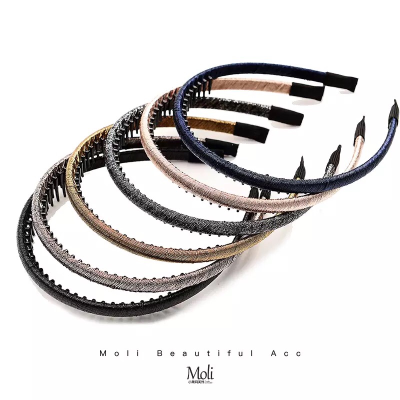 Japanese-style cute girl hair clips with gold thread, hair ties, hair accessories, side clips, Korean hair clips, and headwear cards