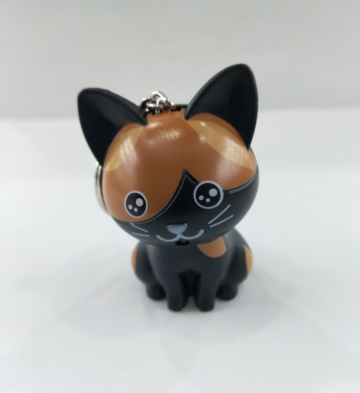 New Cheese cat keychain pendant, glowing and making sounds Specification image