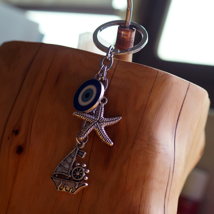 EvilEye blue Eye keychains, Greek and Turkish travel souvenirs, are selling well on AliExpress and Amazon pic 1
