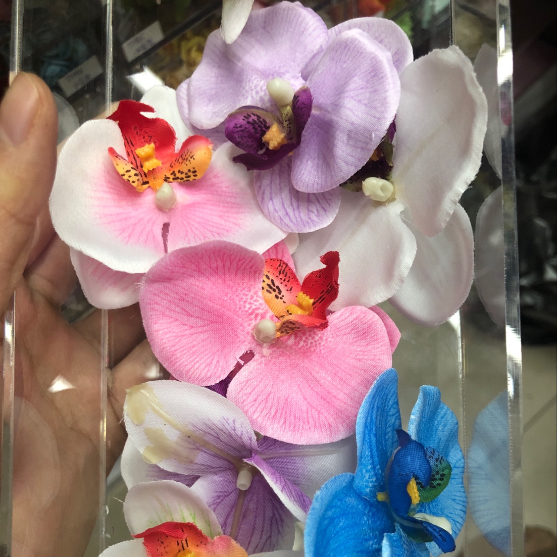 Phalaenopsis artificial flower dried flower arrangement, artificial flower art decoration, home decoration, DIY creative headwear accessories details Picture