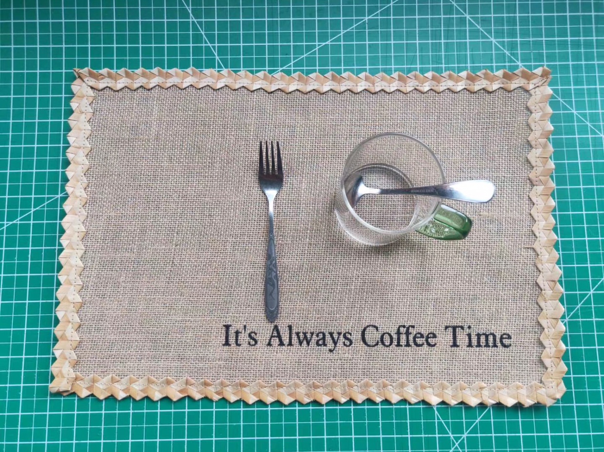 秋硕工艺 餐垫30×40 麻布餐垫 日用品餐具 家居装饰